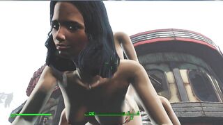 Lesbian sex right on the road to the village | fallout 4 vault girls