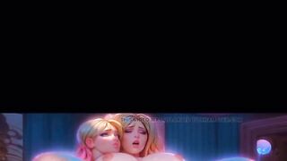 3D HQ Riding POV Big Tits Sex Brunette w/ Sound added