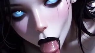 3D HQ AI Cowgirl Riding Brunette POV Big Tits Sex w/ Sound added