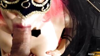 con questa faccia da porca ho voglia di farti un pompino! Jenny Pink