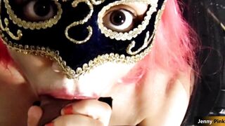 con questa faccia da porca ho voglia di farti un pompino! Jenny Pink