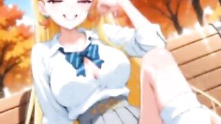 Hentai Blonde Girl Masturbate AI Generated