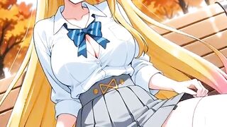 Hentai Blonde Girl Masturbate AI Generated