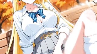 Hentai Blonde Girl Masturbate AI Generated