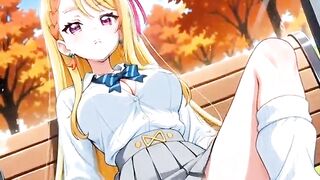 Hentai Blonde Girl Masturbate AI Generated