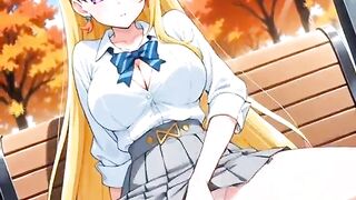 Hentai Blonde Girl Masturbate AI Generated
