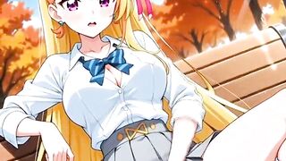 Hentai Blonde Girl Masturbate AI Generated