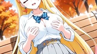 Hentai Blonde Girl Masturbate AI Generated