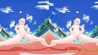 VR180 mmd Gura nude Dance 3d hololive Hentai