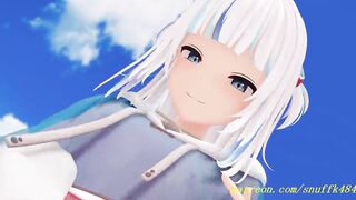noVR mmd Gura Dance 3d hololive Hentai