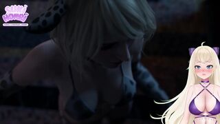 Resident Evil Ashley takes care of Leon’s monster dick | Horny Vtuber React
