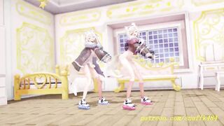 noVR mmd FuwaMoco Dance 3d hololive Hentai