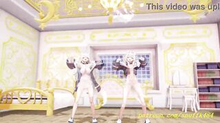 noVR mmd FuwaMoco Dance 3d hololive Hentai