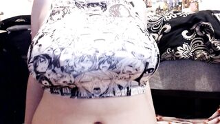 Bouncing Ahegao Girls - 40DDD Tits Covered in Anime Girls and Played With