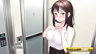 Wife Trapped in the Elevator – XXX Fantasy with Neighbor AI Animated HENTAI UNCENSORED