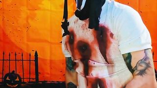Zombie Ghostface Cosplay Amateur Masturbation Video