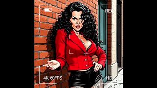 Casting for a 40-year-old Sexy Slut. Cartoon. MILF Black Stockings