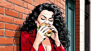 Casting for a 40-year-old Sexy Slut. Cartoon. MILF Black Stockings