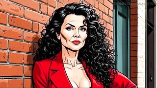 Casting for a 40-year-old Sexy Slut. Cartoon. MILF Black Stockings