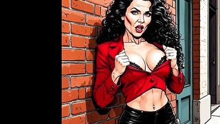 Casting for a 40-year-old Sexy Slut. Cartoon. MILF Black Stockings