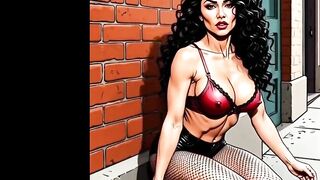 Casting for a 40-year-old Sexy Slut. Cartoon. MILF Black Stockings