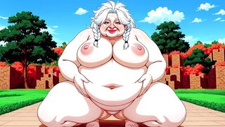 Extreme Ugly BBW Cartoon Style Porn in Minecraft World
