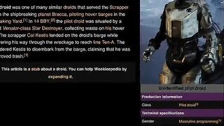 Cal Kestis fucking pilot droid (Star Wars Fallen Order)