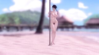 Naked and Hot Bayonetta showing her ass and pussy