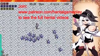 Cute heroines in hentai ryona sex with men in Gsenka hentai act game video