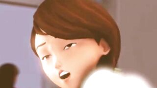 ELASTIGIRL FUCKING WHILE HER DAUGHTER IS DISTRACTED!!!