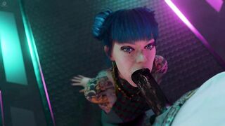 Cyberpunk 2077 - Clouds' Cheri Nowlin BBC Anal Service (Animation with Sound)