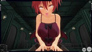 3D HENTAI POV devil girl saddled your cock and took a creampie in her pussy