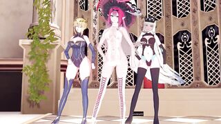 【KKVMD MMD】Girl's Day - Expectation アルトリア〔ランサー〕 妖精騎士トリスタン モルガン【FateGrand Order】