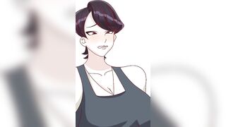 Komi's Milf Mom Bouncing Her Massive Ass and Tits to the Sad Cat Dance