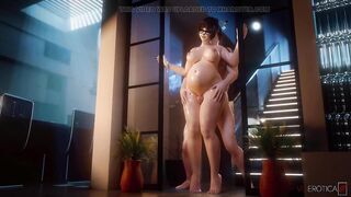 Overwatch - Pregnant Mei Thigh Sex (Animation with Sound)