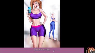 Train your ass with Elsa [Rule 34 Hentai game] Elsa and her stepsister fuck the gym teacher