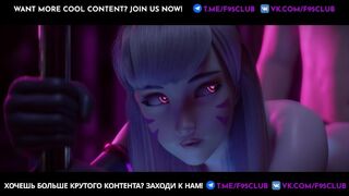 Stripper Dva got a good fuck with cum (Sex overwatch)