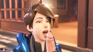 TRACER SUCKS LEAVES THE BOYFRIEND AND TAKES THE MILK