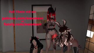 Mistress Lyla fucks her new playthings for you - Futa Female Male threesome - Preview