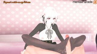 Lily give Foot Job in Pantyhose Spy Kyoushitsu Hentai Uncensored
