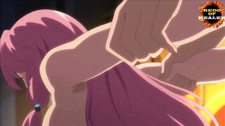 HENTAI ANAL ride, Redo of Healer FUCK RIDING ASS Busty rides cock HERO fucks big boobs Bouncing tits