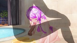 3D HENTAI Cute elf loves to suck your cock