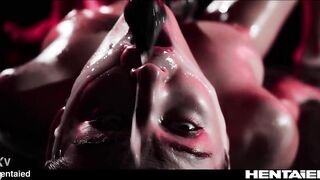 Real Life Hentai - Sonya Blaze gets big deep throat and huge facial from black Tentacle