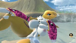 A Rena Playing With Her Pussy in a Waterfall