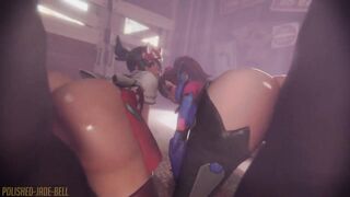 Kiriko and Dva's Friendly Competition