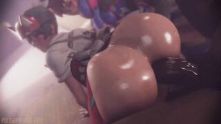 Kiriko and Dva's Friendly Competition