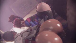 Kiriko and Dva's Friendly Competition