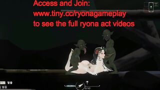 Hot lady having sex with green men in Thornsin new hentai ryona erotic game video