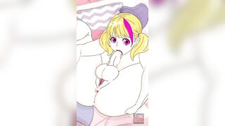 Futanari Self Sucks her Own Cock animation with sound
