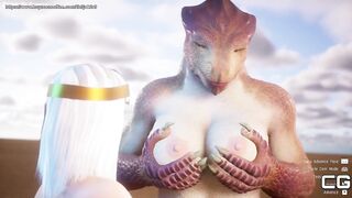 Mommy Larza giving some directly milk from her tits